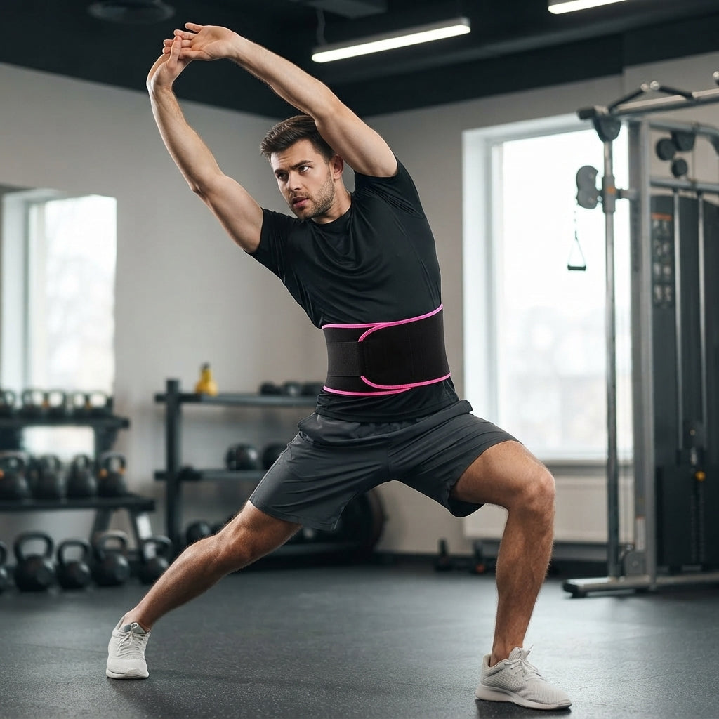Waist Trimmer Sweat Belt – Adjustable Workout & Tummy Support Belt