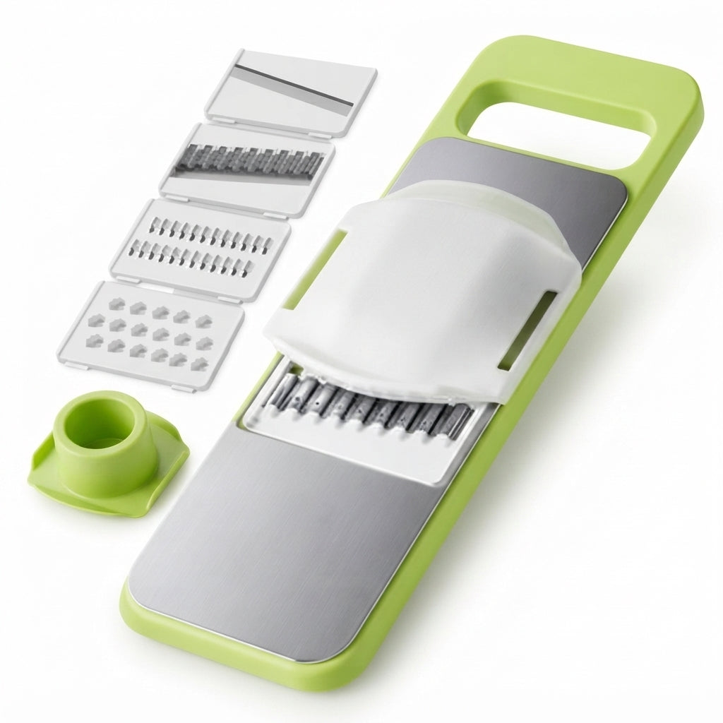 5-in-1 Multifunction Vegetable Cutter & Slicer – Stainless Steel Kitchen Tool