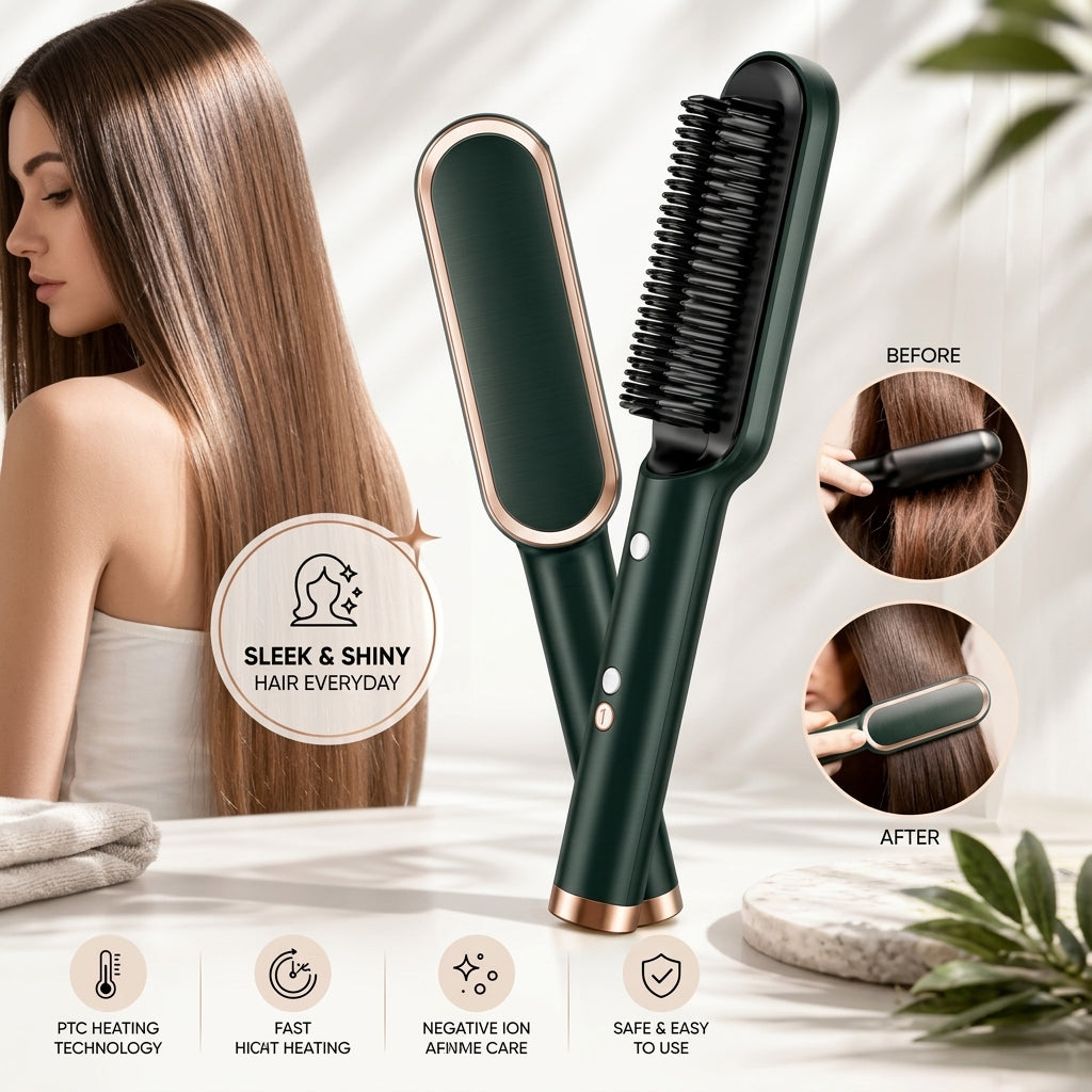 Hair Straightener Brush