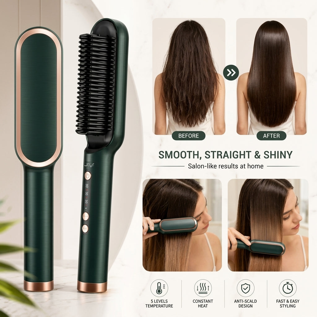 Hair Straightener Brush