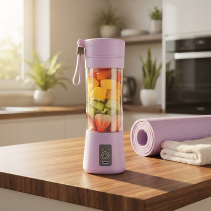 Portable USB Rechargeable Blender – 380ml Personal Smoothie Maker