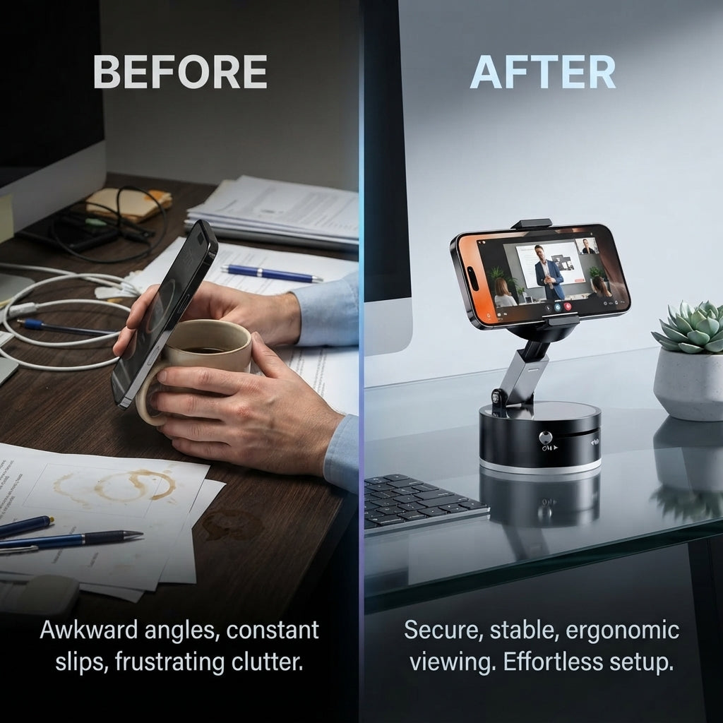 Vacuum Magnetic Phone Holder – Double-Sided Hands-Free Mount