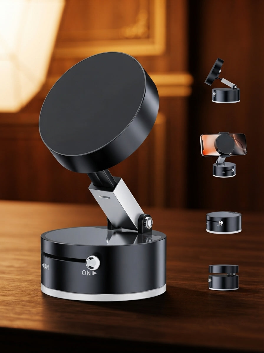 Vacuum Magnetic Phone Holder – Double-Sided Hands-Free Mount